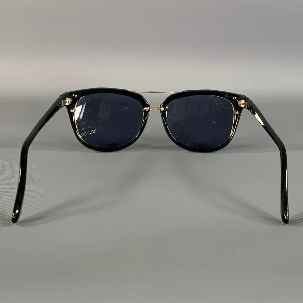 ORIENT EXPRESS Black Gold Acetate Sunglasses